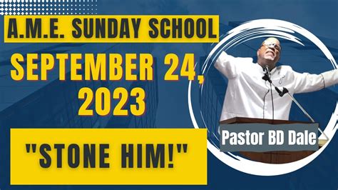 These classes offer students the opportunity to enter the lesson with open eyes and hearts to encounter the wonders of God. . Ame sunday school lesson for today
